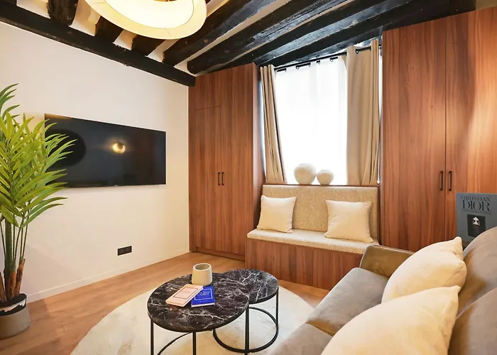 Chic - 1br-4p -ac- Marais-vosges 아파트 파리